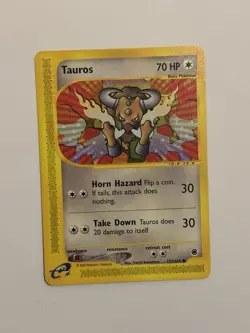 Pokemon Tauros Expedition Base Set 133/165 Common 70 HP Regular Card 2002 - Image 1