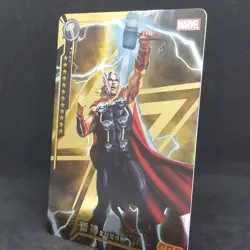 Thor SSR MW-014 Gold Foil Camon Marvel Avengers Card Chinese - Image 3