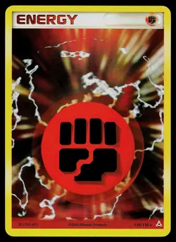 Pokemon Card - Fighting Energy Holon Phantoms 110/110 Holo Rare - Image 1