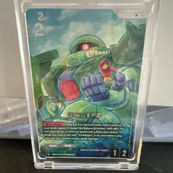 Gundam War TCG Zaku II FZ 0115-180 R Unit Card Bernard Wiseman Regular - Image 1