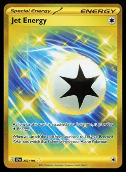 Jet Energy 252/191 Holo Surging Sparks Pokemon Card - Image 1