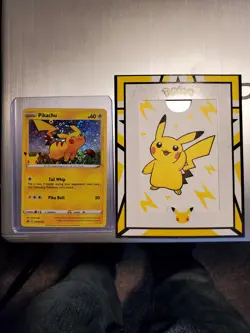 Pikachu 25th Anniversary Card SWSH039 HOLO Promo Pokemon General Mills PACK FRSH - Image 1