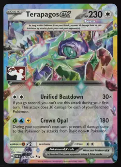 Pokemon Terapagos ex - (Series 7) 128/142 Prize Pack Series Cards Holo - NM - Image 1