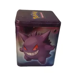 Pokemon Tin Gengar Jigglypuff Espeon Ponyta Trading Card Game Storage - Image 1