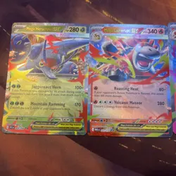 Pokemon Cards Lot Of 4 Mega Ex’s - Image 2