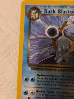 Dark Blastoise 20/82 Team Rocket Non-Holo Rare Pokemon Card TCG LP - Image 3