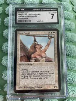 MTG Alpha Serra Angel, CGC 7, Graded, Magic The Gathering - Image 1