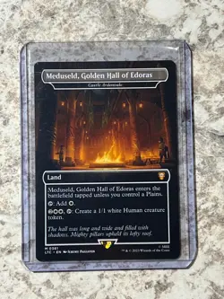 Meduseld Golden Hall LTC 0361 Borderless Mythic (MTG Lord of the Rings 2023) - Image 1