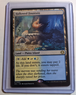 MTG Magic The Gathering - Hallowed Fountain- ECL (#265) REG NM - Image 1