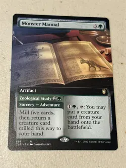 mtg borderless Monster Manual, Commander Legends Baldur's Gate, unplayed - Image 1