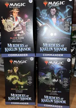MTG Magic the Gathering - Murders at Karlov Manor Commander Deck Set of 4 Sealed - Image 1