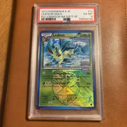 LEAFEON STAFF #11 Pokemon Card 2013 STATE Championships Promo PSA 6 Holo RARE - Image 1