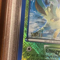 LEAFEON STAFF #11 Pokemon Card 2013 STATE Championships Promo PSA 6 Holo RARE - Image 3