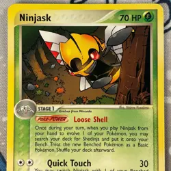 Ninjask 18/97 Non Holo Rare EX Dragon Pokemon Card Vintage 2003 NM - Image 2