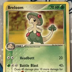 Breloom 16/109 Non Holo Rare EX Ruby & Sapphire Pokemon Card 2003 NM/LP - Image 2