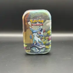 Pokemon TCG: S&V Prismatic Evolutions Glaceon Mini Tin (2 Packs) New & Sealed ✅ - Image 1