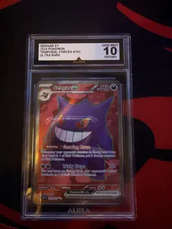 Pokemon TCG Gengar ex 193/162 SV05 Temporal Forces Ultra Rare Holo Aura Gem Min… - Image 1