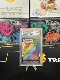 Pokemon Pikachu VMAX Secret Rare Full Art Holo 188/185 Vivid Voltage PSA 10 - Image 1