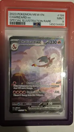Pokemon TCG SV Scarlet & Violet 151 Charizard EX #199/165 PSA 9 Mint - Image 1