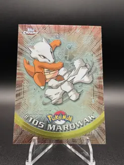 2000 Pokemon Game Topps Chrome Marowak TV Rare Base Set Series 2 MP - Image 1