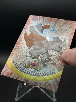 2000 Pokemon Game Topps Chrome Marowak TV Rare Base Set Series 2 MP - Image 3