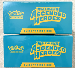POKEMON MEGA EVOLUTIONS ASCENDED HEROES ELITE TRAINER BOX LOT OF 2 *NEW SEALED* - Image 4