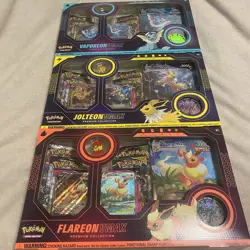Pokemon TCG Eeveelution VMAX Premium Collection Set of 3 New Sealed - Image 1