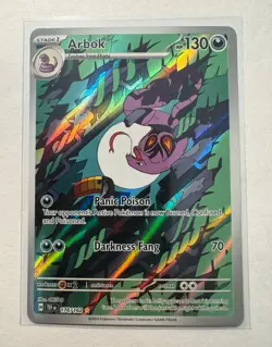 2024 POKEMON TEF EN-TEMPORAL FORCES ILLUSTRATION RARE #176 ARBOK - Image 1