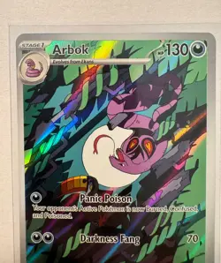 2024 POKEMON TEF EN-TEMPORAL FORCES ILLUSTRATION RARE #176 ARBOK - Image 2