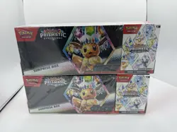 2 Pokemon Prismatic Evolutions Surprise Box & Booster Sam's Club Bundle NEW - Image 1