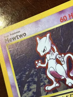Pokemon Base Set Mewtwo 10/102 Holo Rare LP - Image 4