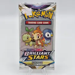 Pokemon TCG Sword & Shield Brilliant Stars Fun Pack Sealed Booster Pack - Image 1