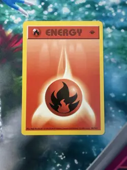 Pokemon - Fire Energy 1st Edition Base Set (Shadowless) 98/102 - Image 3