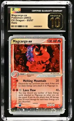 Magcargo Ex 95/97 EX Dragon Holo Ultra Rare Pokemon CGC 10 PRISTINE (CS2) - Image 1