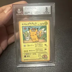 1998 POKEMON JAPANESE VENDING SER III #25 OOYAMA'S PIKACHU Beckett 8 - Image 3