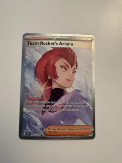 Team Rocket's Ariana 237/182 Special Illustration Rare Destined Rivals Pokemon - Image 1
