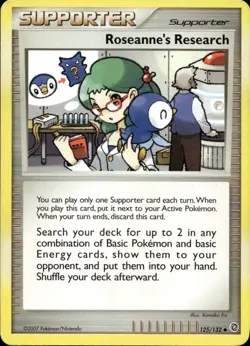 Roseanne's Research 125/132 Uncommon DP Secret Wonders Pokemon - Image 1