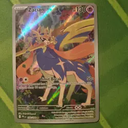 Zacian 100/094 Illustration Rare Pokemon Phantasmal Flames NM - Image 1