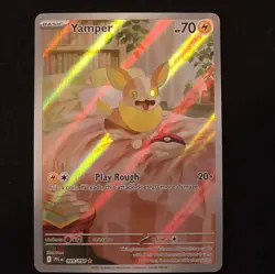 Yamper 99/94 - Phantasmal Flames Illustration Rare Pokemon TCG - NM - Image 1