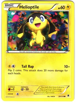 Helioptile 28/119 Pokemon XY: Phantom Forces - Image 1