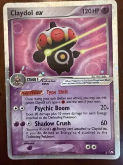 Pokemon TCG - Power Keepers Claydol EX Holo VERY Lightly Played Condition - Image 2