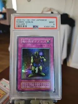 2000 Yu-Gi-Oh! Robbin' Goblin Volume 7 Japanese PSA 9 Mint - Image 1