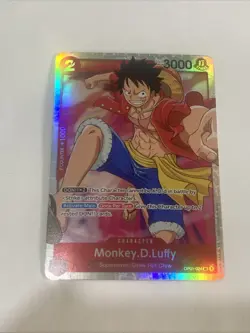 One Piece Card Game - Monkey D Luffy - Super Rare - OP01-024 - NM - English - Image 1