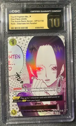 One Piece You'll Frighten Me... OP14-118 Alternate Art CGC Pristine 10 - Image 1