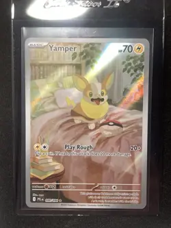 Yamper 099/094 Full Art NM/M Phantasmal Flames Pokemon Card TCG - Image 1