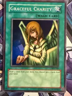 Graceful Charity SDP-040 SUPER RARE YuGiOh Card - Image 1