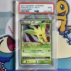 PSA 9 MINT Leafeon Lv. X Holo Dawn Dash DP4 Japanese 2007 Pokemon Card - Image 1