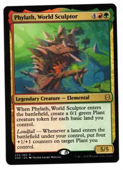 Magic the Gathering MTG Card: Phylath, World Sculptor 234/280 ZNR Rare! NM - Image 1
