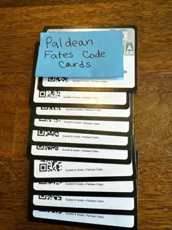 10 Pokemon TCG Paldean Fates Code Cards Free Ebay Messenge Ship - Image 1