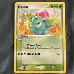 Pokemon TCG Ivysaur Card 35/112 EX Fire Red Leaf Green Reverse Holo - Image 1